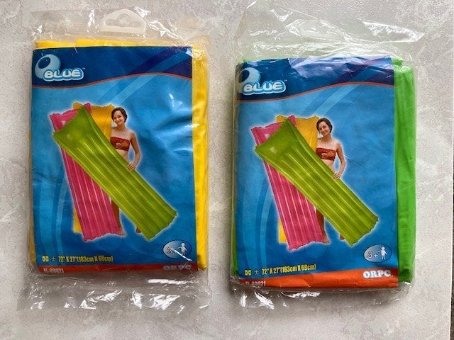 opblaasbare matras airmat luchtbed vakantie kamperen zwembad, Ophalen of Verzenden, Nieuw, 1-persoons