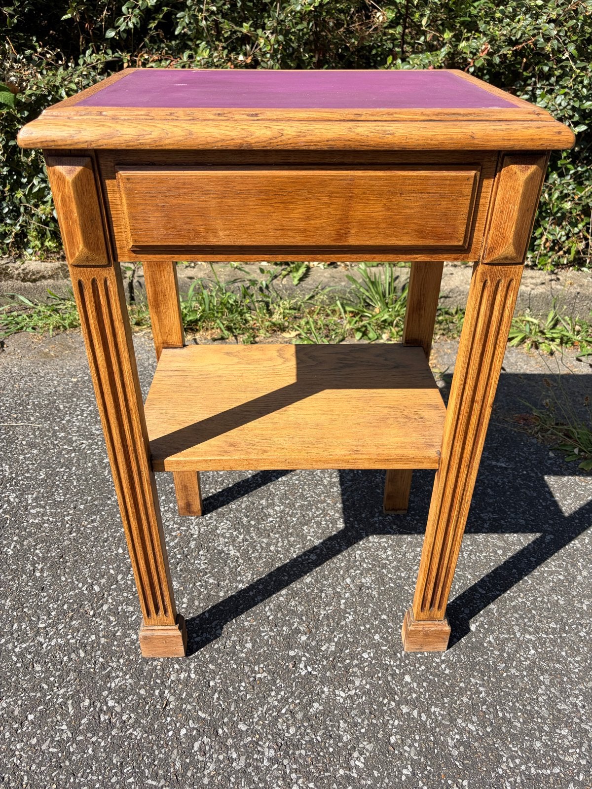 Vintage houten bijzettafel, Ophalen