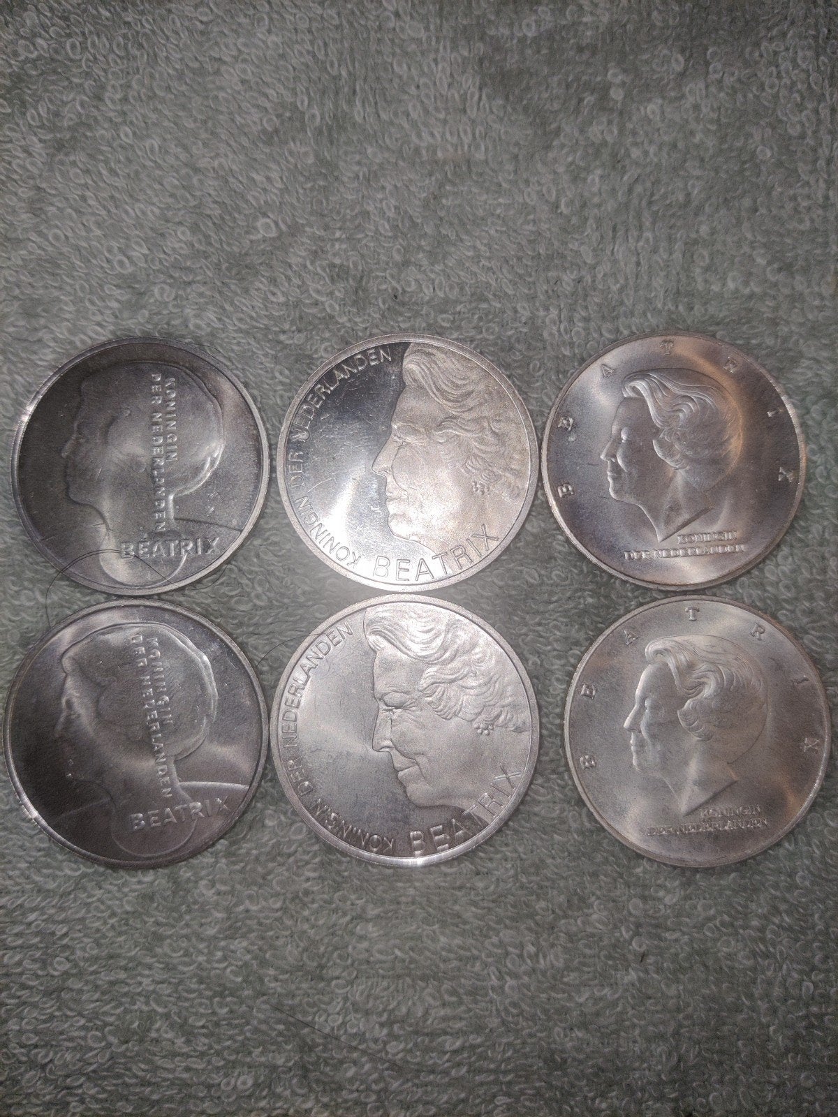 10 Gulden Zilveren Munten Koningin Beatrix 6 stuks, Postzegels en Munten, Koningin Beatrix, Zilver, Ophalen of Verzenden, Losse munt
