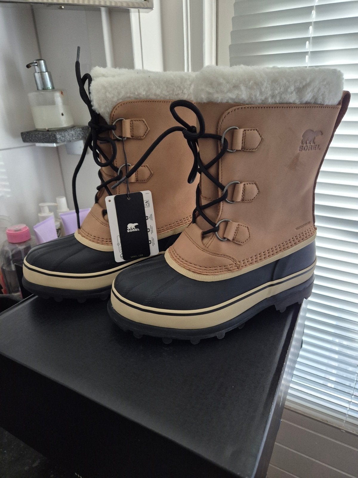 Sorel Caribou Nieuwe Winterboots - Arctische Kou Bestendig, Beige, Snowboots, Nieuw, Ophalen of Verzenden
