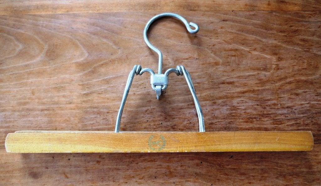 Walker Products houten broekhanger / klemhanger (Jaren 50), Kleding | Dames, Ophalen of Verzenden, Gebruikt, Hout, Volwassenen