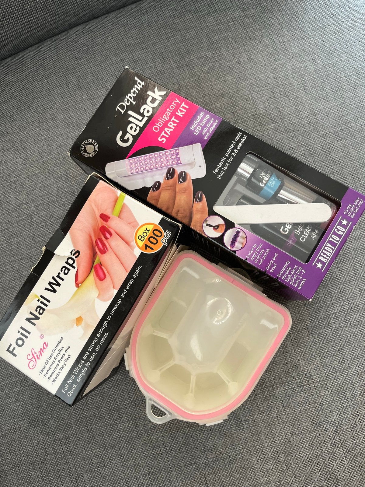 Complete manicure set incl Depend LED-lamp, Ophalen of Verzenden, Zo goed als nieuw, Overige typen