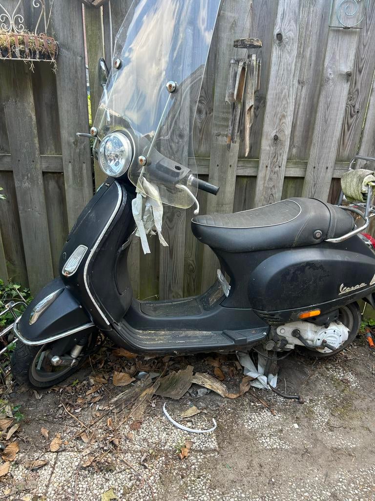Vespa LX Scooter - Zwart, Opknapper, Snor, Ophalen, Zo goed als nieuw