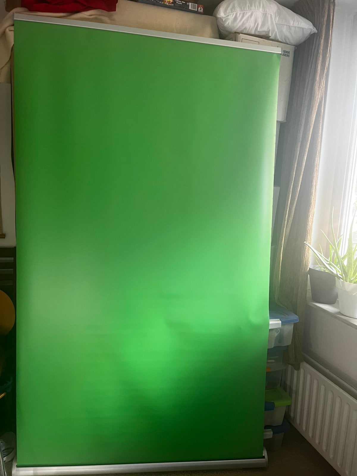 Groen scherm, Ophalen, Zo goed als nieuw, Achtergrond