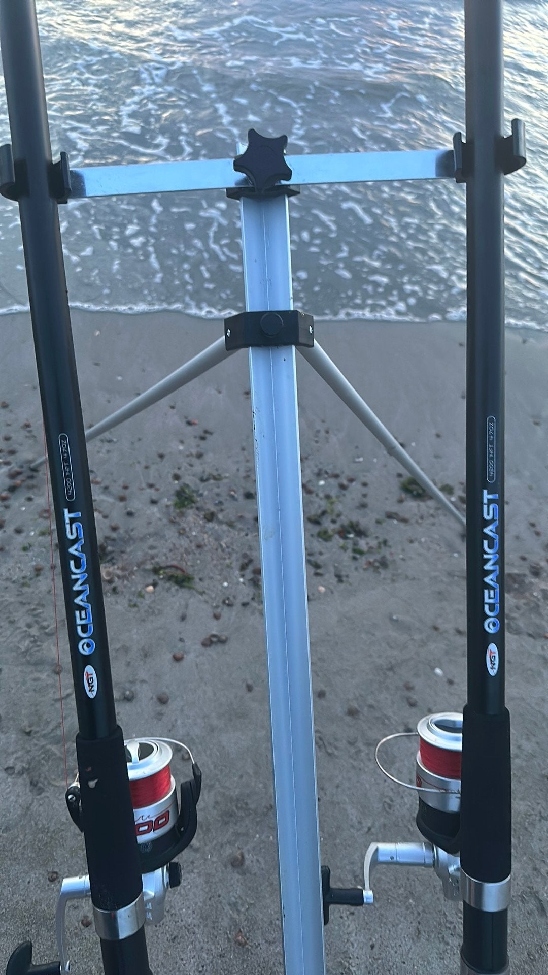 Strandhengelset, Ophalen of Verzenden, Zo goed als nieuw, Werphengel