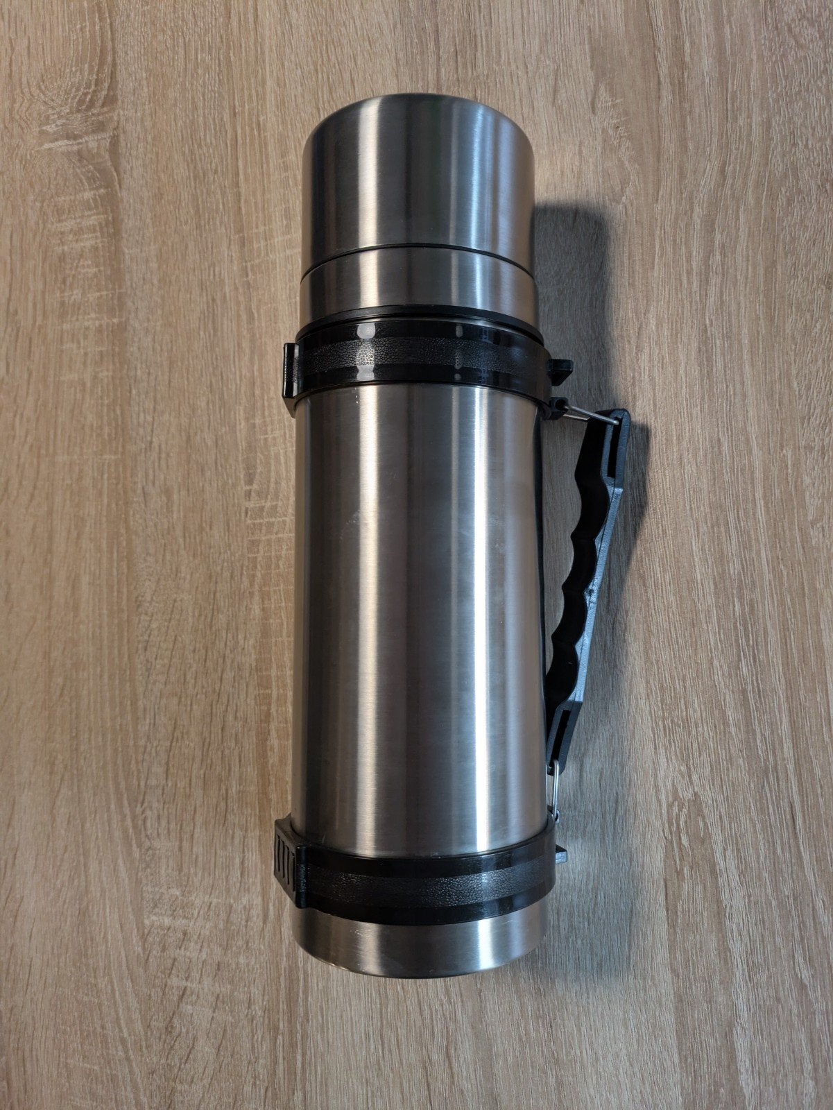 Steinbach Thermosfles 1.0L RVS met handvat, Ophalen of Verzenden, Zo goed als nieuw