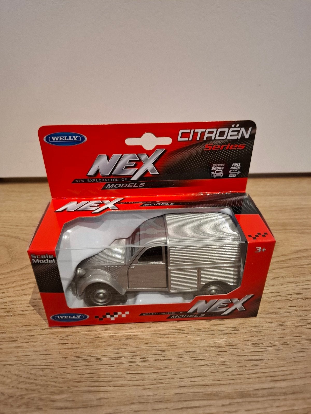 Citroën 2CV Fourgonnette 1:43 schaalmodel Welly, Ophalen of Verzenden, Nieuw, Auto