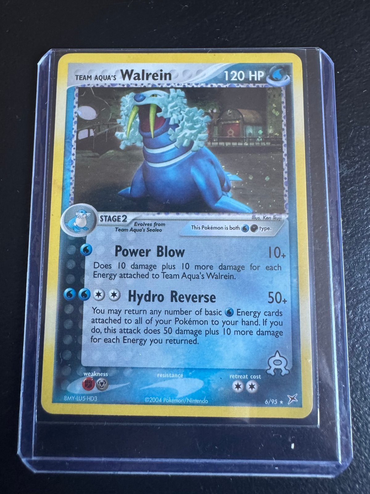 Pokémon Team Aqua Walrein Holo Team Aqua (2004), Ophalen of Verzenden, Gebruikt, Losse kaart