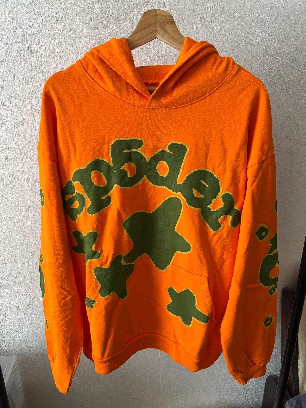 Sp5der orange hoodie, Ophalen of Verzenden, Zo goed als nieuw, Maat 56/58 (XL), Oranje