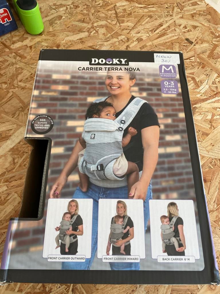 Dooky Carrier Terra Nova Draagzak - Nieuw, Nieuw, Buik, Rug of Zij, Draagzak, Ophalen
