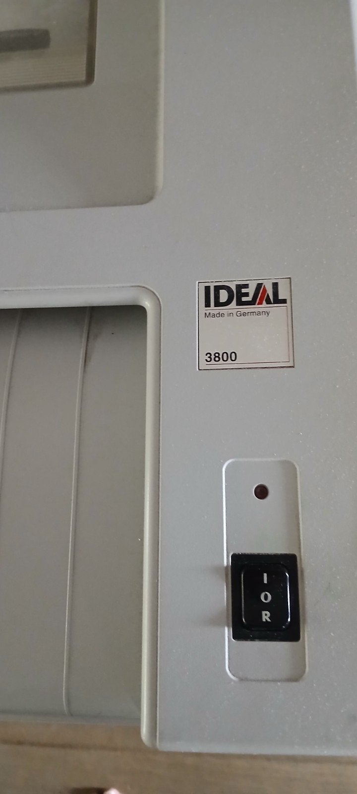 IDEAL 3800 Papierversnipperaar met Kast en Boekjes, Diversen, Ophalen, Gebruikt