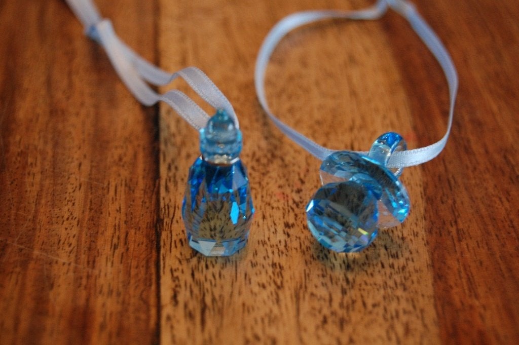 Swarovski geboorte hanger speen flesje keuze uit 2 soorten, Ophalen of Verzenden, Nieuw, Overige typen