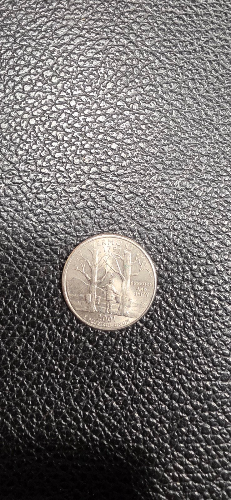 Amerika Quarter dollar 2001 P Vermont, Ophalen of Verzenden, Noord-Amerika