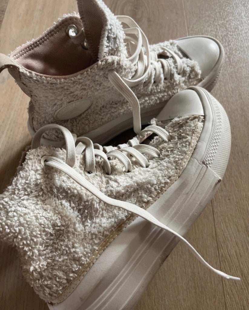 Converse all star | teddy | crème | 36,5, Beige, Ophalen of Verzenden, Sneakers of Gympen, Converse All Stars