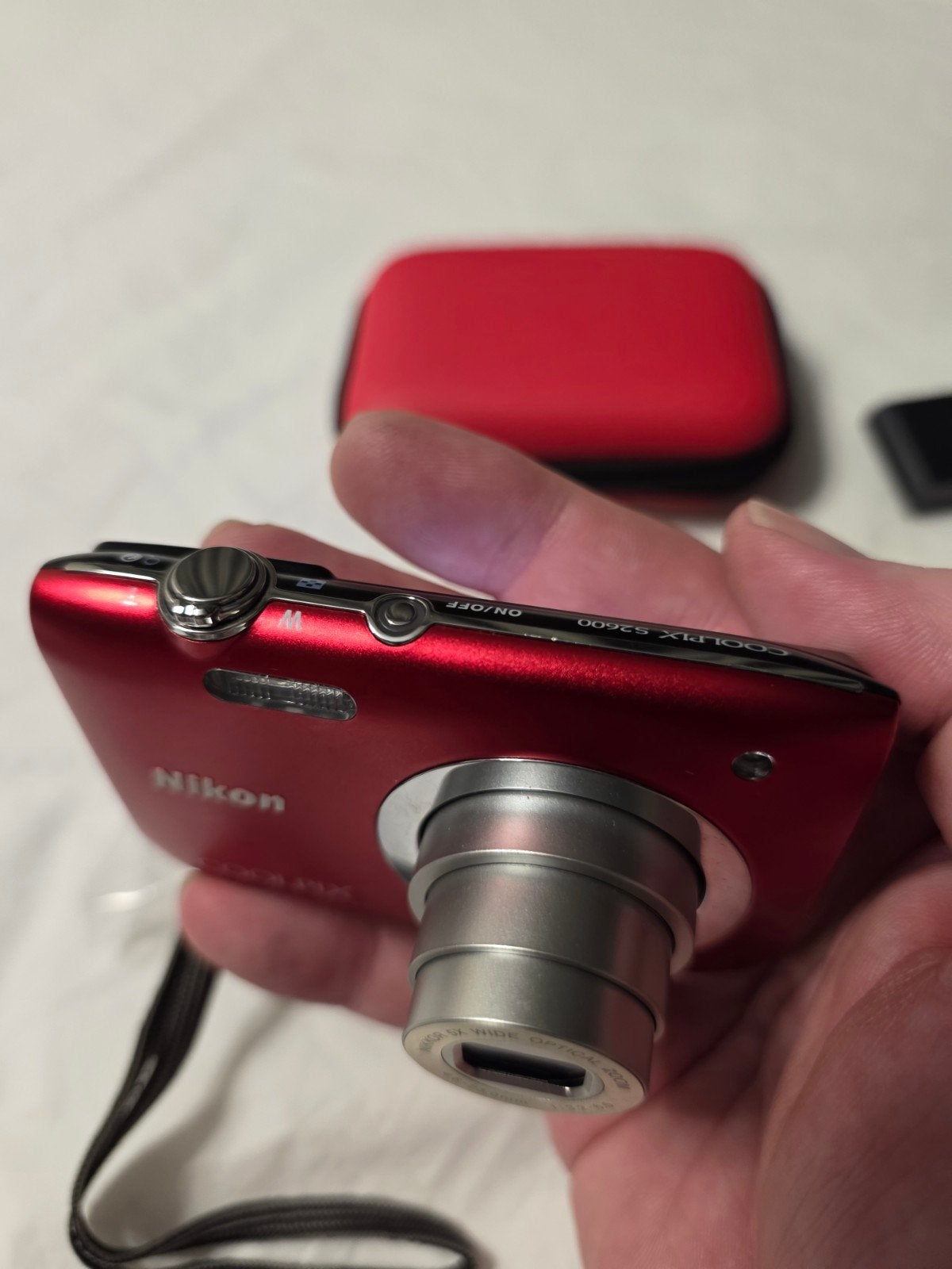 Nikon Coolpix S2600 rood, Complete set, Ingebouwde flitser, Gebruikt, Geheugenkaart, 16 megapixels