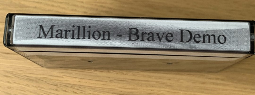 Marillion Brave demo’s, Cd's en Dvd's, Cassettebandjes, Gebruikt, 1 bandje, Ophalen of Verzenden, Voorbespeeld