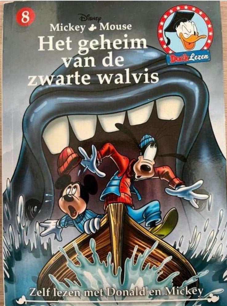 MICKY MOUSE HET GEHEIM VAN DE ZWARTE WALVIS 8, Eén stripboek, Ophalen of Verzenden, Gelezen