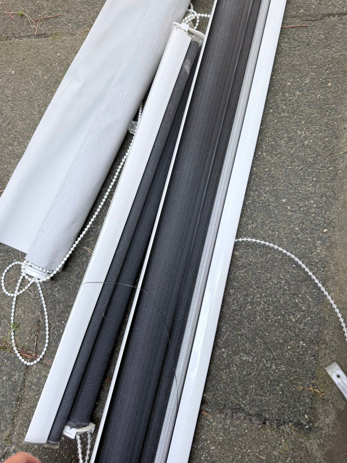 rolgordijnen, Doe-het-zelf en Verbouw, Rolluiken, Ophalen of Verzenden, Zo goed als nieuw, Wit, Minder dan 100 cm