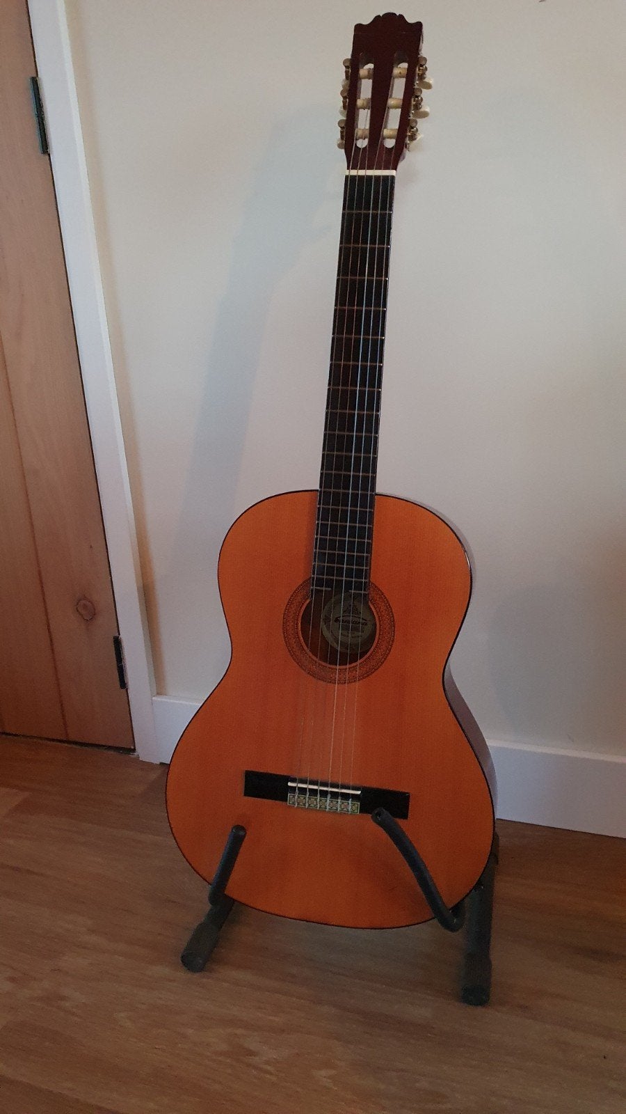 Santana C-100 Klassieke Gitaar met hoes en standaard, Muziek en Instrumenten, Snaarinstrumenten | Gitaren | Akoestisch, Ophalen