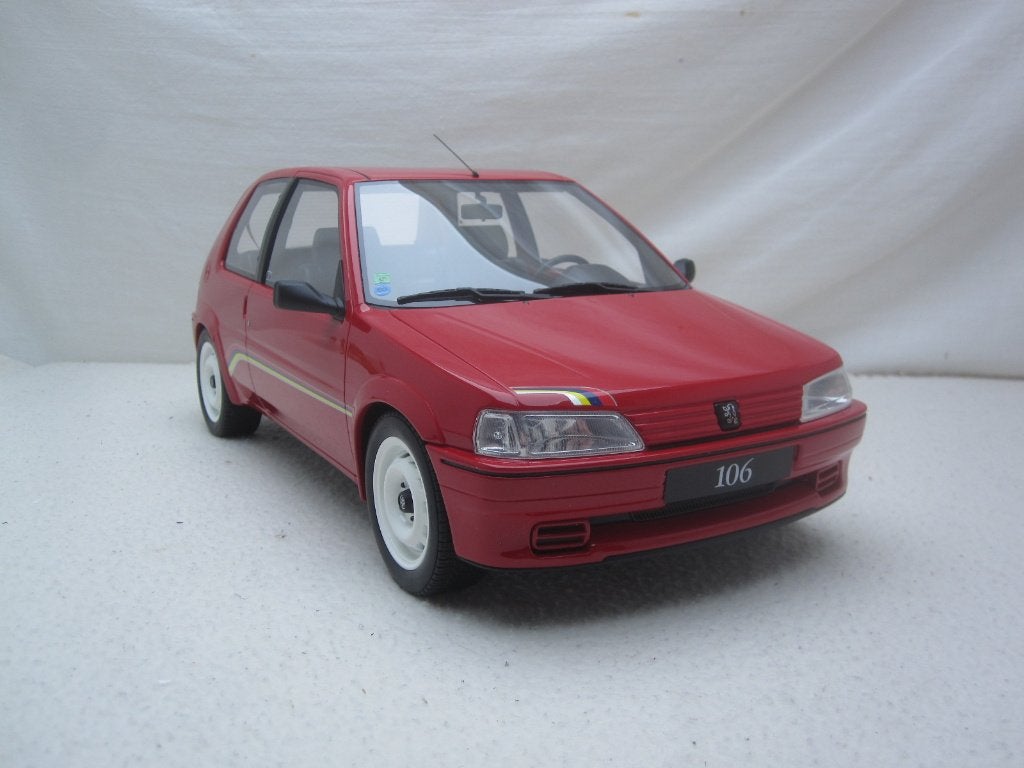Peugeot 106 Rallye Ph.1  1993 rood 1:12 OttO-Mobile, Ophalen of Verzenden, Nieuw, 1:9 t/m 1:12, Auto