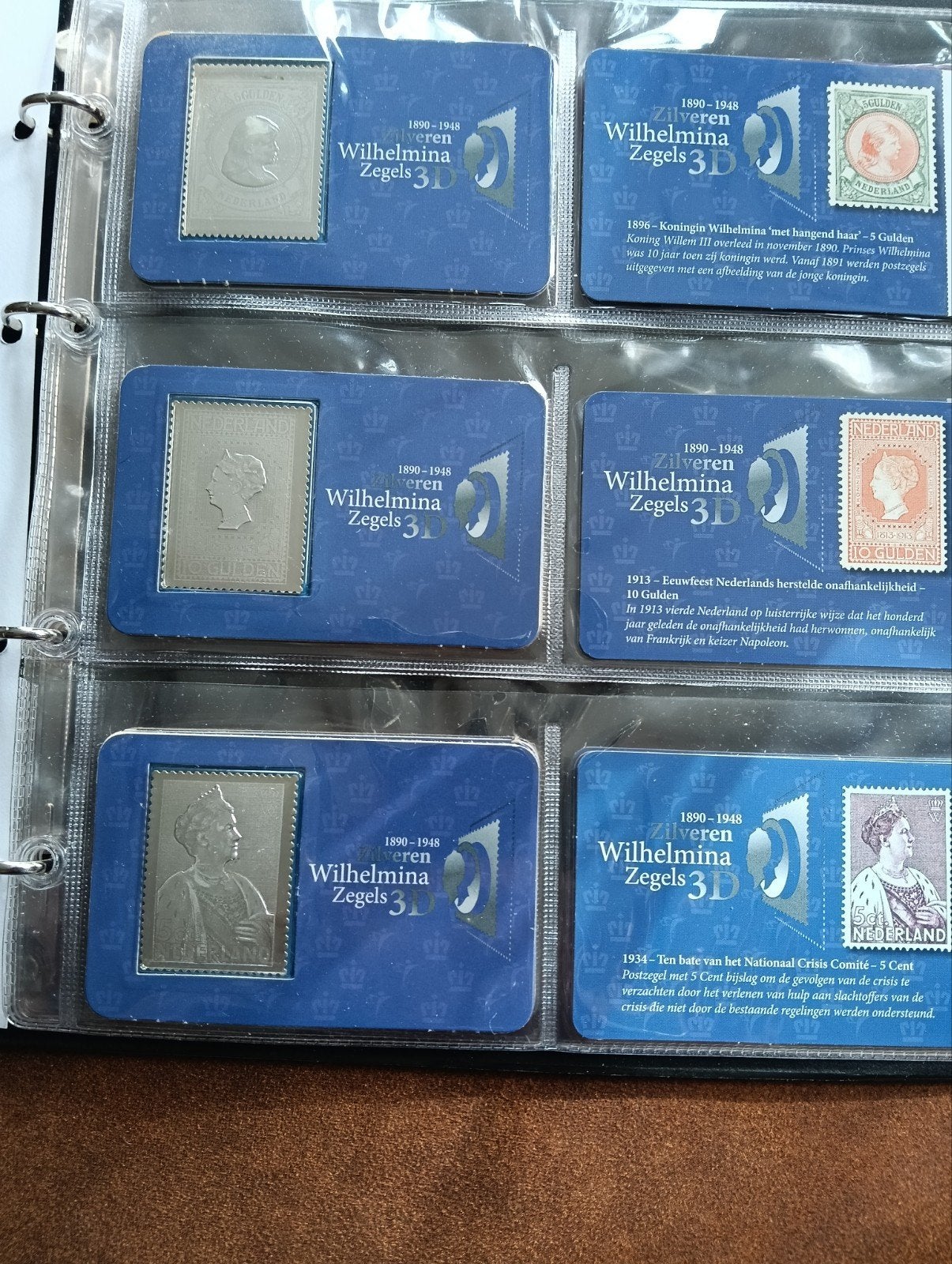 Zilveren Wilhelmina Zegels 3D - Complete Collectie, Ophalen of Verzenden, T/m 1940, Gestempeld