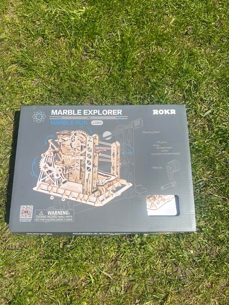 Houten Knikkerbaan Bouwpakket - ROKR Marble Explorer, Nieuw, Educatief, Knutselset, Bruin