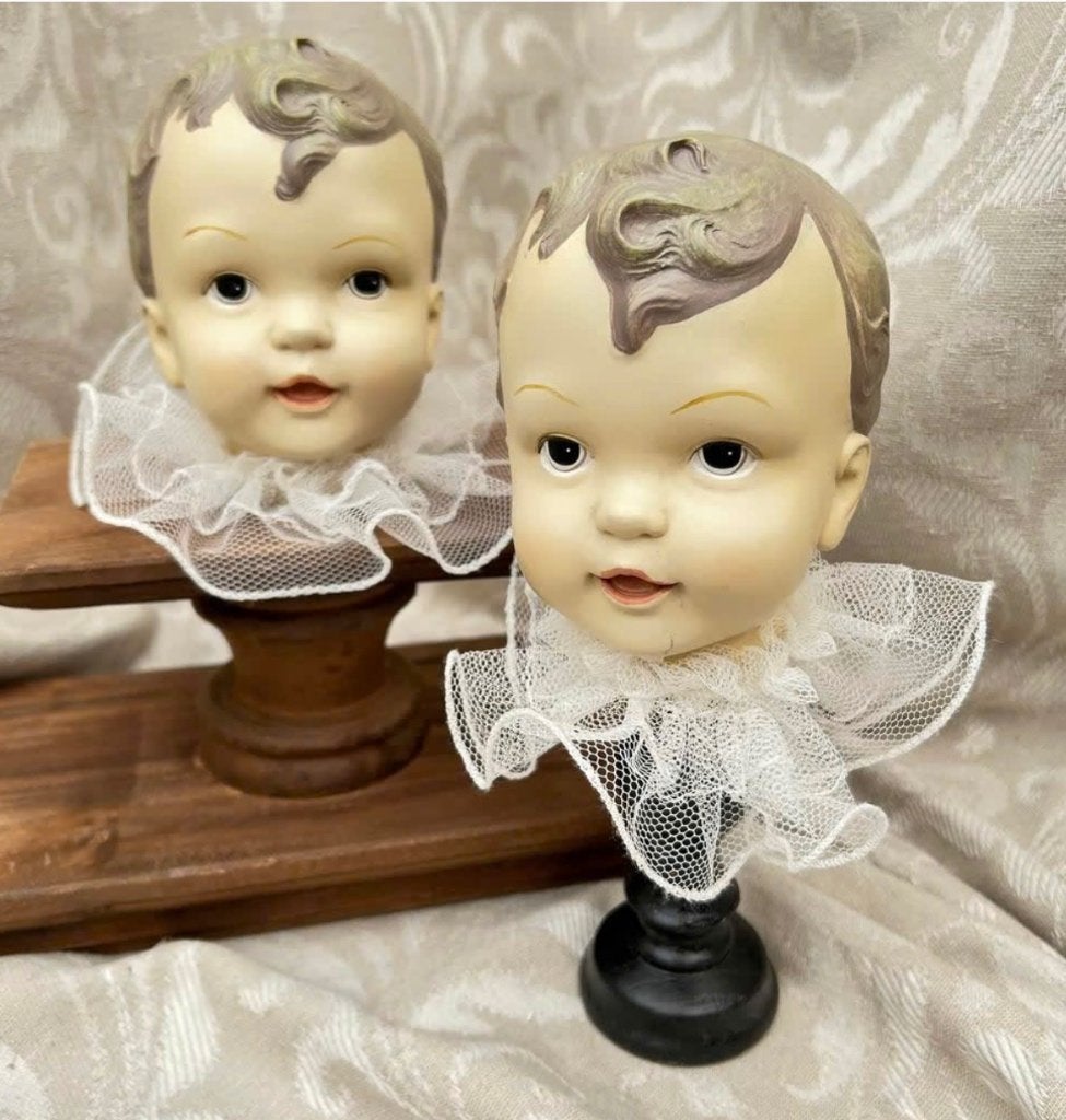 2 x Clayre & Eve poppen met schattig kraagje prijs per stuk, Nieuw, Ophalen of Verzenden, X, Pop