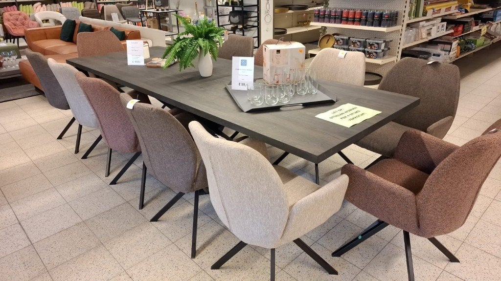 Bijzondere Eettafel 3 meter! 10 personen, Huis en Inrichting, Eikenhout, Ophalen of Verzenden, Vijf personen of meer, 200 cm of meer