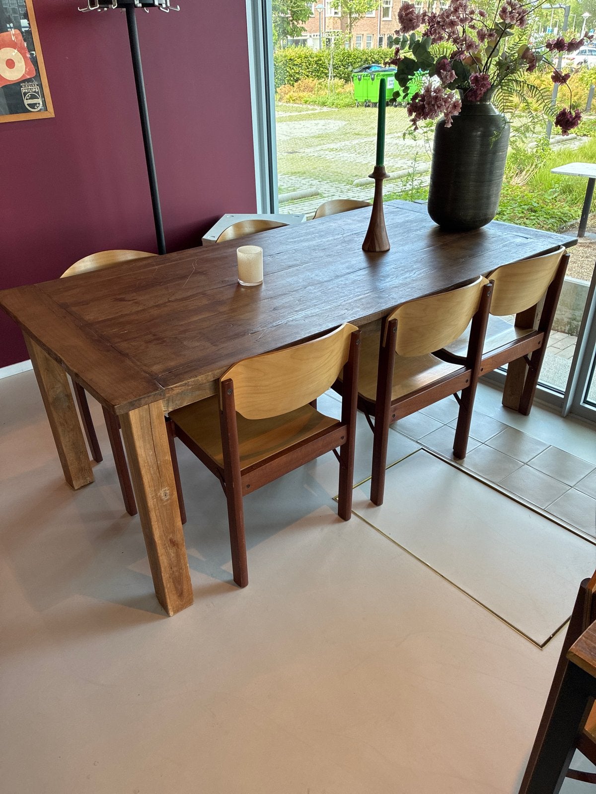 Vintage stoelen voor aan de eettafel, Huis en Inrichting, Ophalen, Gebruikt, Bruin, Vijf, Zes of meer stoelen