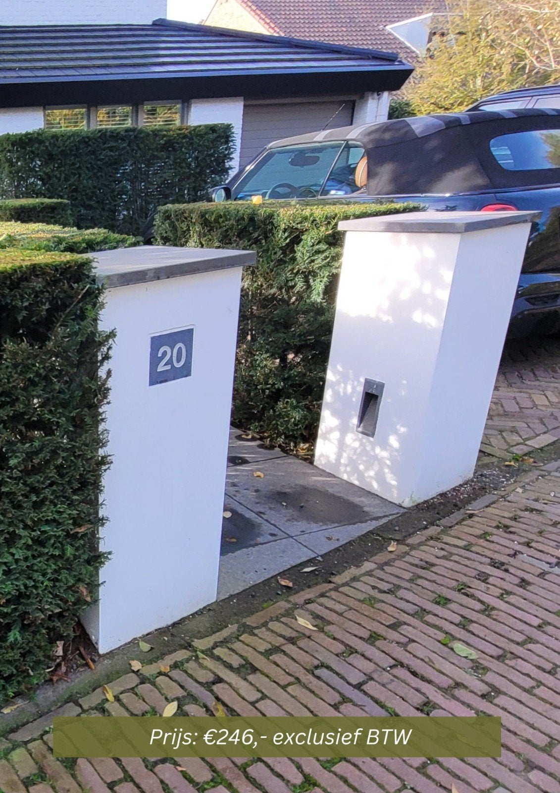 Poortzuilen poortpalen, Ophalen, Zo goed als nieuw