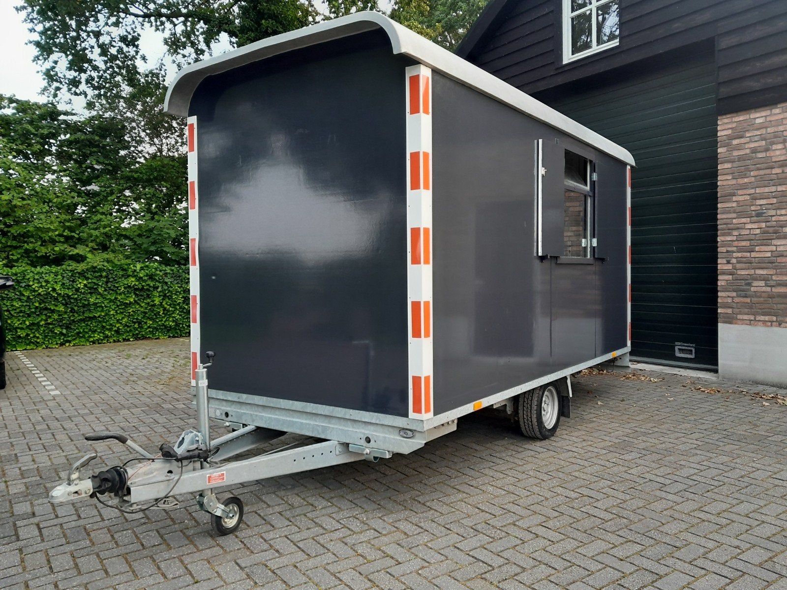 Schaftwagen snelverkeer schaftkeet bouwkeet pipowagen keet, Ophalen