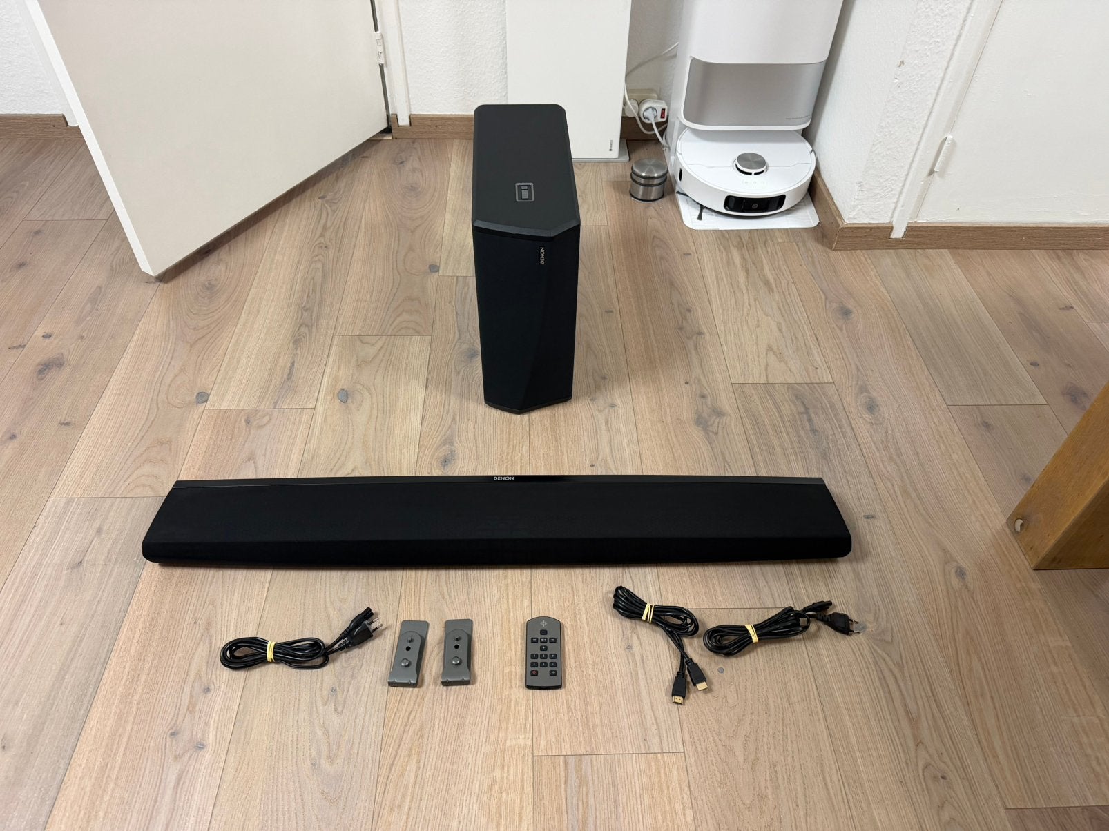 denon heos bar soundbar 5xhdmi arc + subwoofer, Ophalen of Verzenden, Zo goed als nieuw