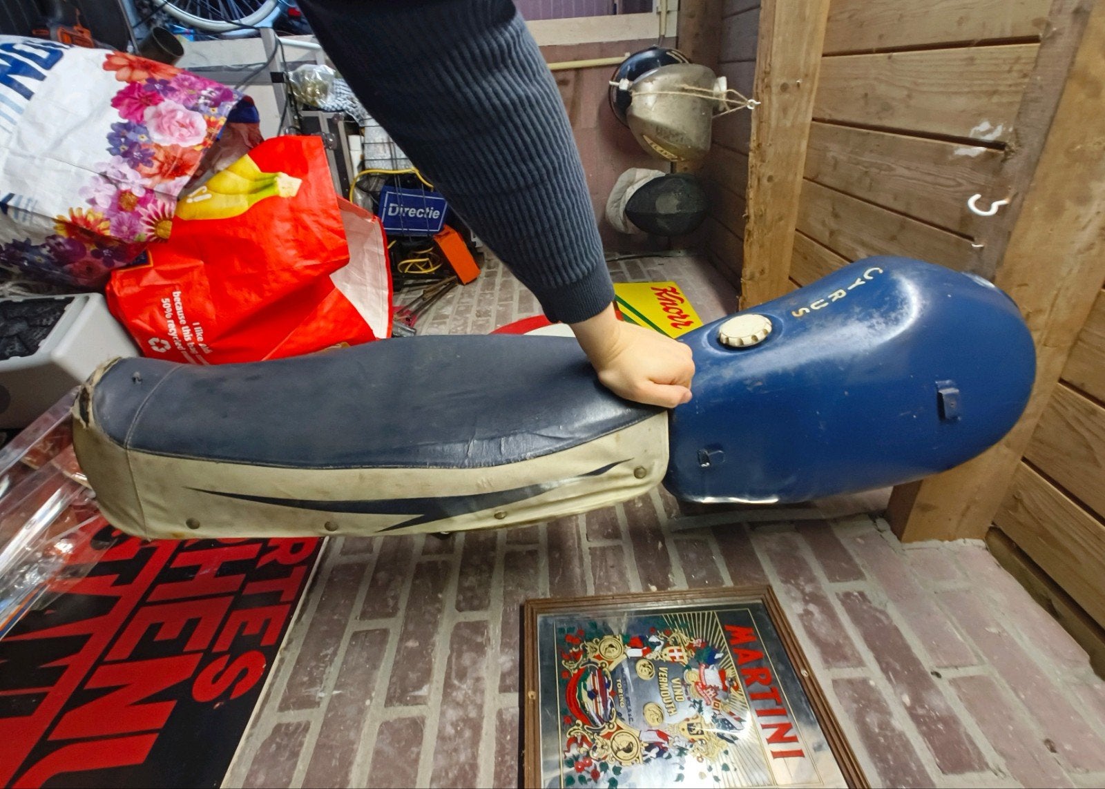 Cyrus blue star buddyseat en tank, Ophalen of Verzenden