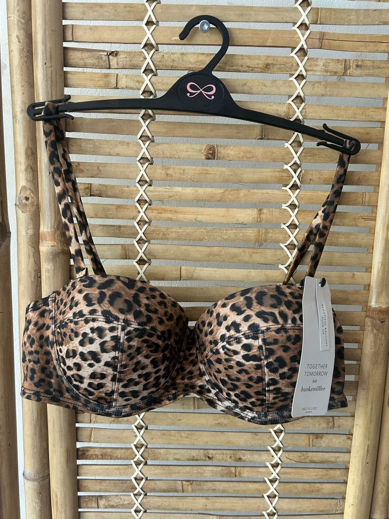 Hunkemöller Leopard Push Up Bikinitop 75A, Kleding | Dames, Badmode en Zwemkleding, Bruin, Nieuw, Ophalen of Verzenden, Bikini