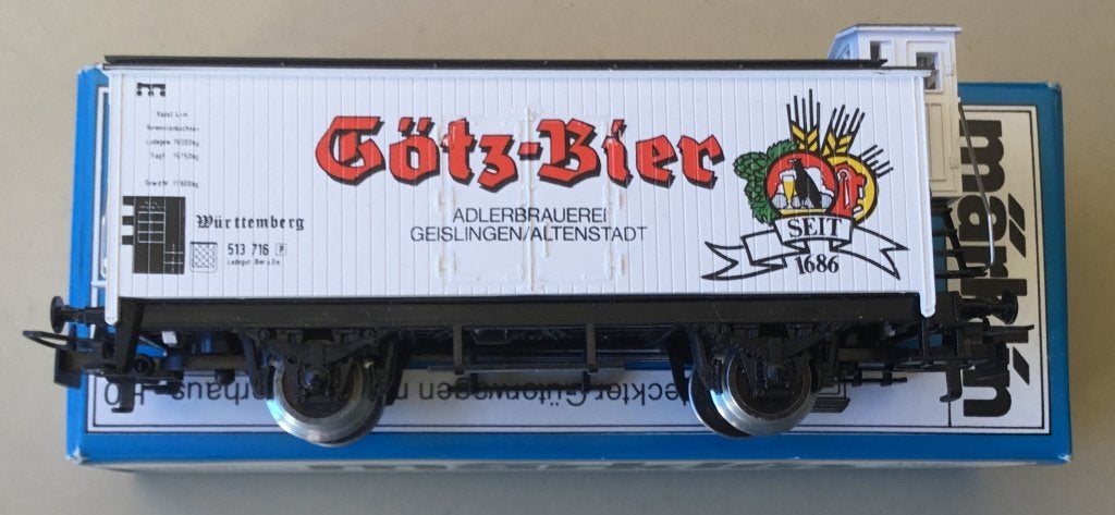 MäRKLIN HO # 4680.87005 Götz-Bier ADLERBRAUEREI N in ORK, Hobby en Vrije tijd, Wisselstroom, Ophalen of Verzenden, Märklin, Nieuw