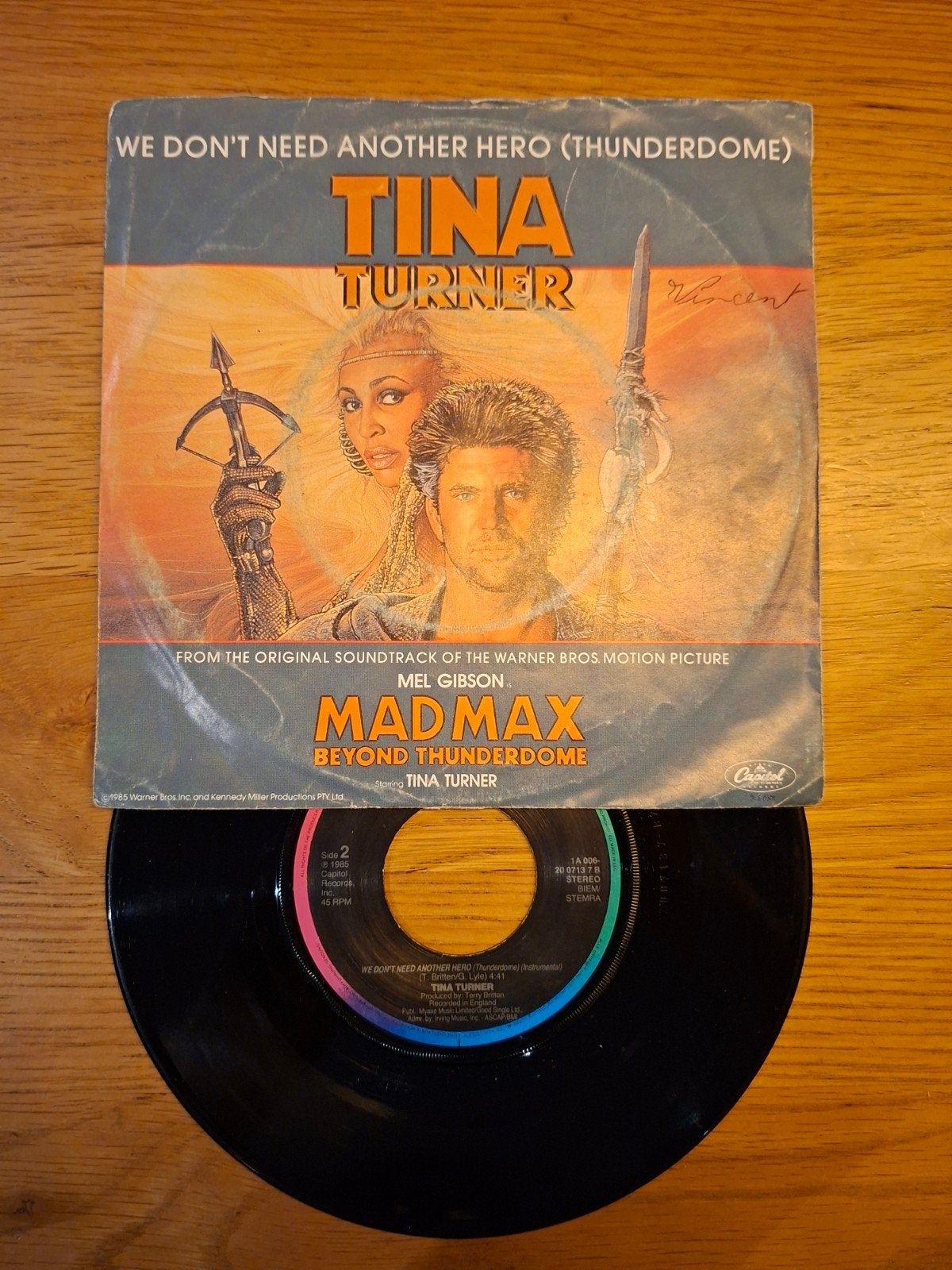 Tina Turner - We Don't Need Another Hero (Thunderdome), Film en Theater, Ophalen of Verzenden, Gebruikt, Single