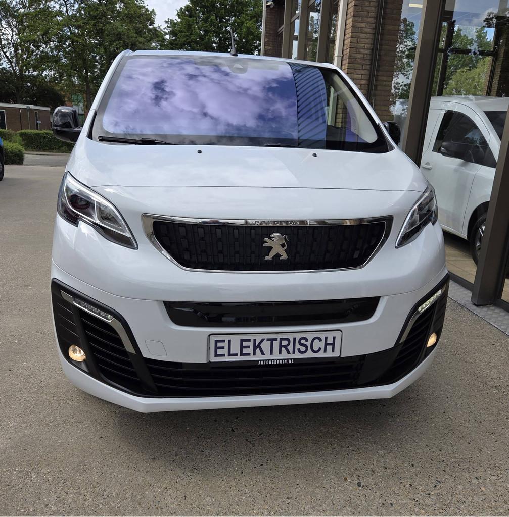 Opel e-Vivaro /Peugeot e-Expert Long L3 75 kWh Panoramazicht, Auto's, Bestelauto's, Gebruikt, Wit, Origineel Nederlands, Opel