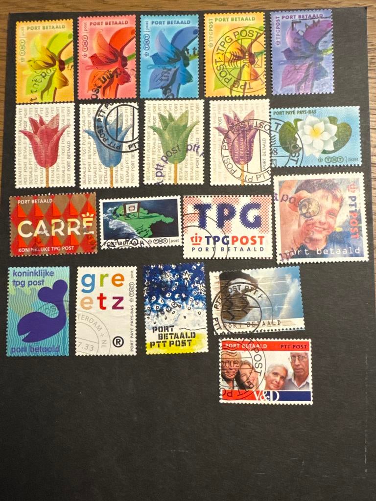 Diverse Nederlandse Postzegels - TPG Post en PTT Post, Ophalen of Verzenden, Na 1940, Gestempeld