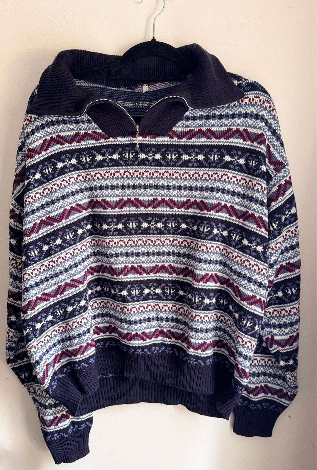 COOGI stijl quarter zip retro trui, Ophalen of Verzenden, Gedragen, Overige maten, Meerkleurig