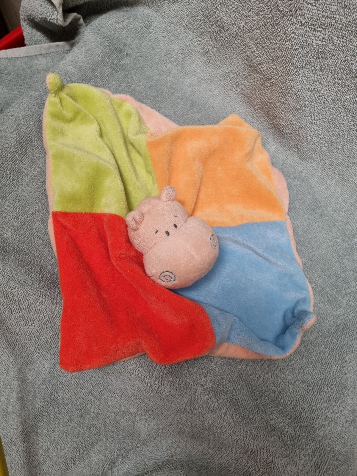 Nijlpaard gekleurde knuffel doekje nr 8, Ophalen of Verzenden, Overige typen