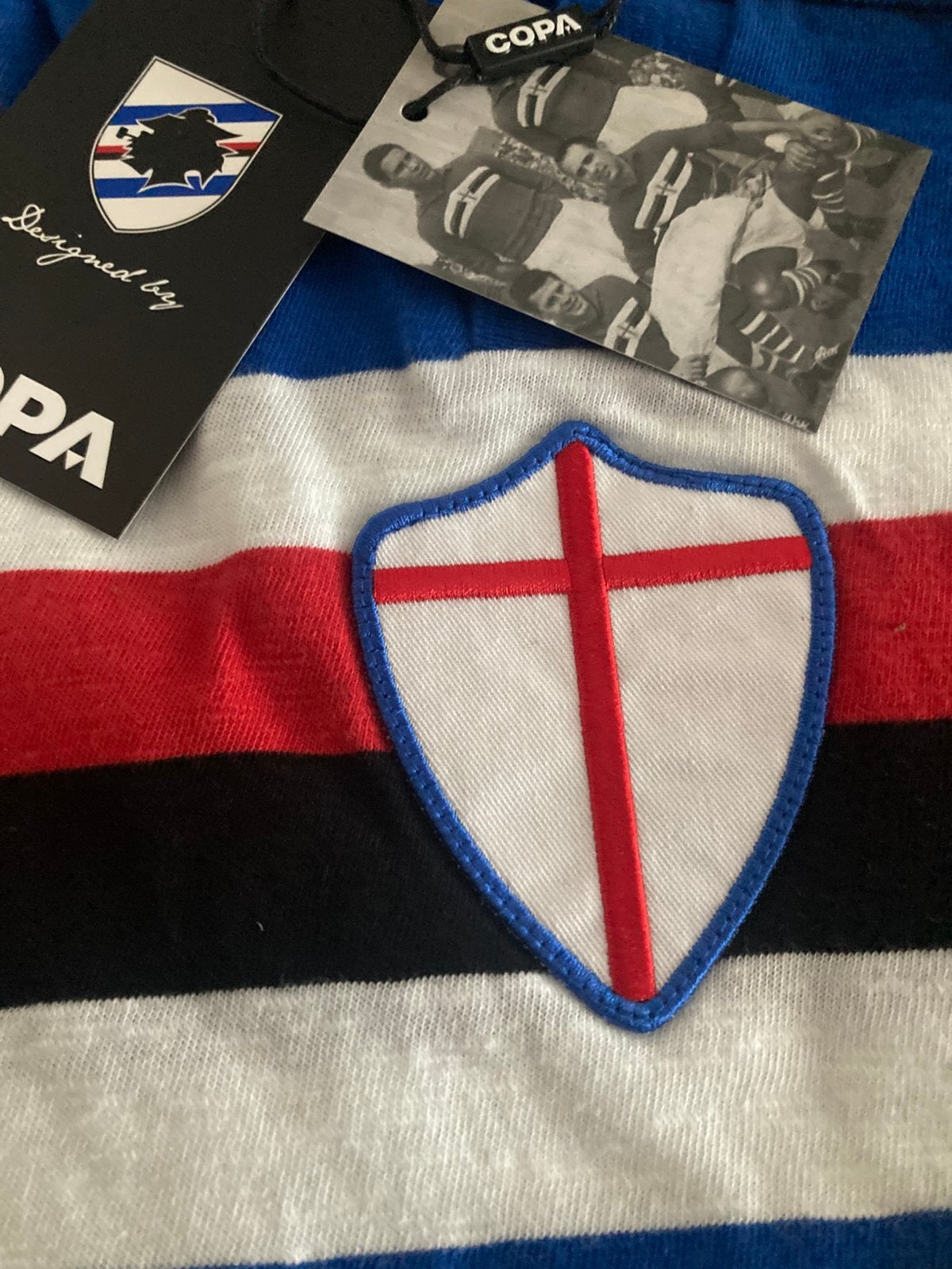 Sampdoria retro voetbalshirt ls, Ophalen of Verzenden, Zo goed als nieuw, Shirt