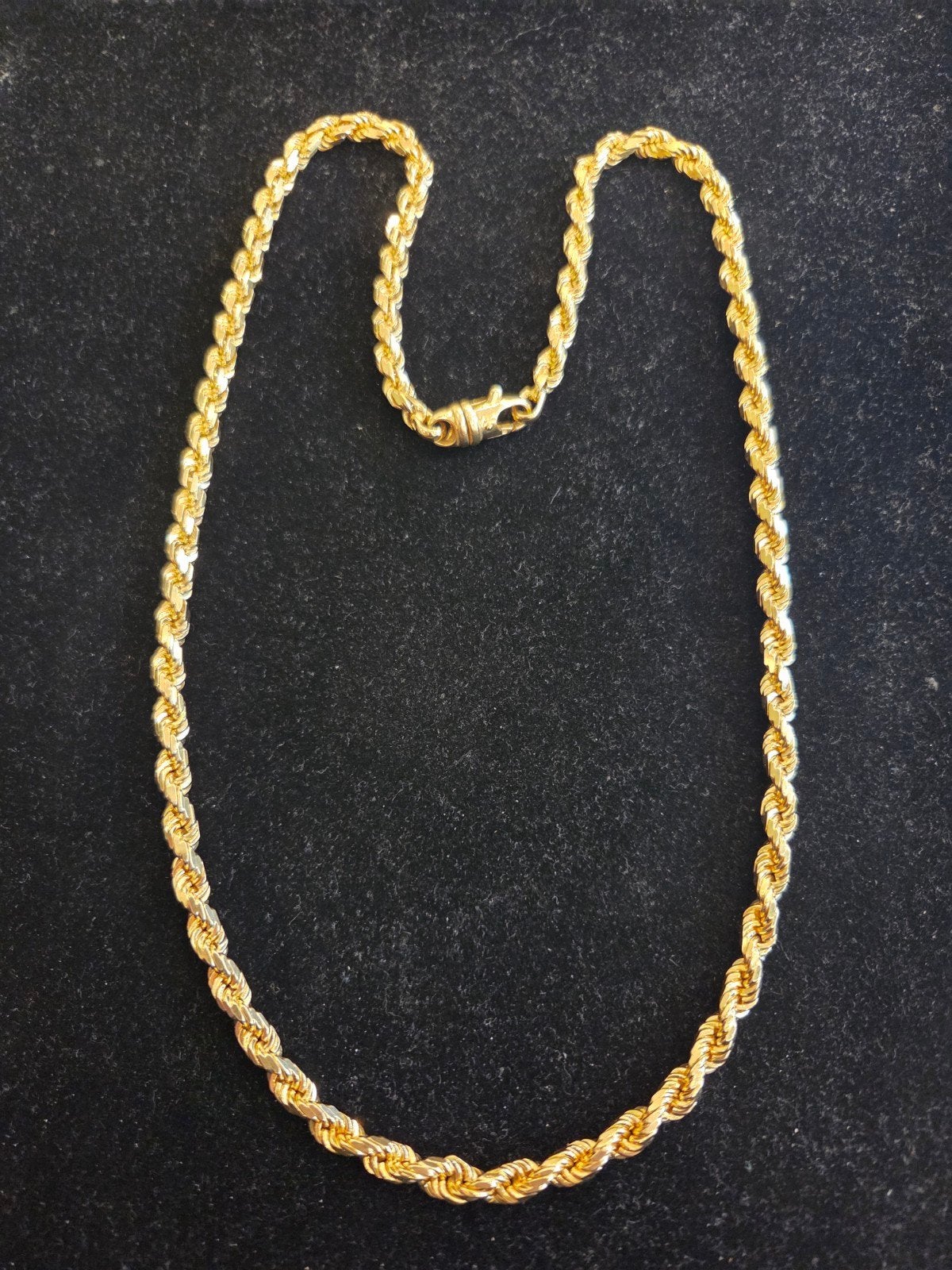 14 k gouden massieve rope ketting 86,7 gram 65 cm, Sieraden, Tassen en Uiterlijk, Kettingen, Ophalen of Verzenden, Nieuw, Goud