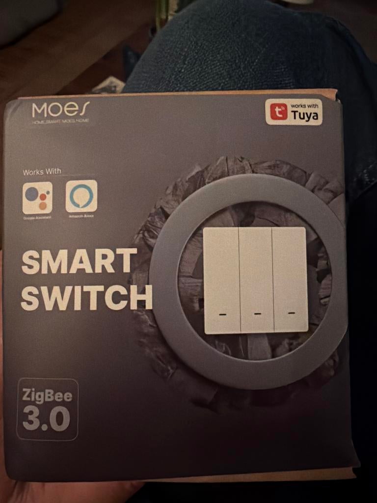 Moes Smart Switch Zigbee 3.0 - 1 Knop, Ophalen of Verzenden, Nieuw, Schakelaar