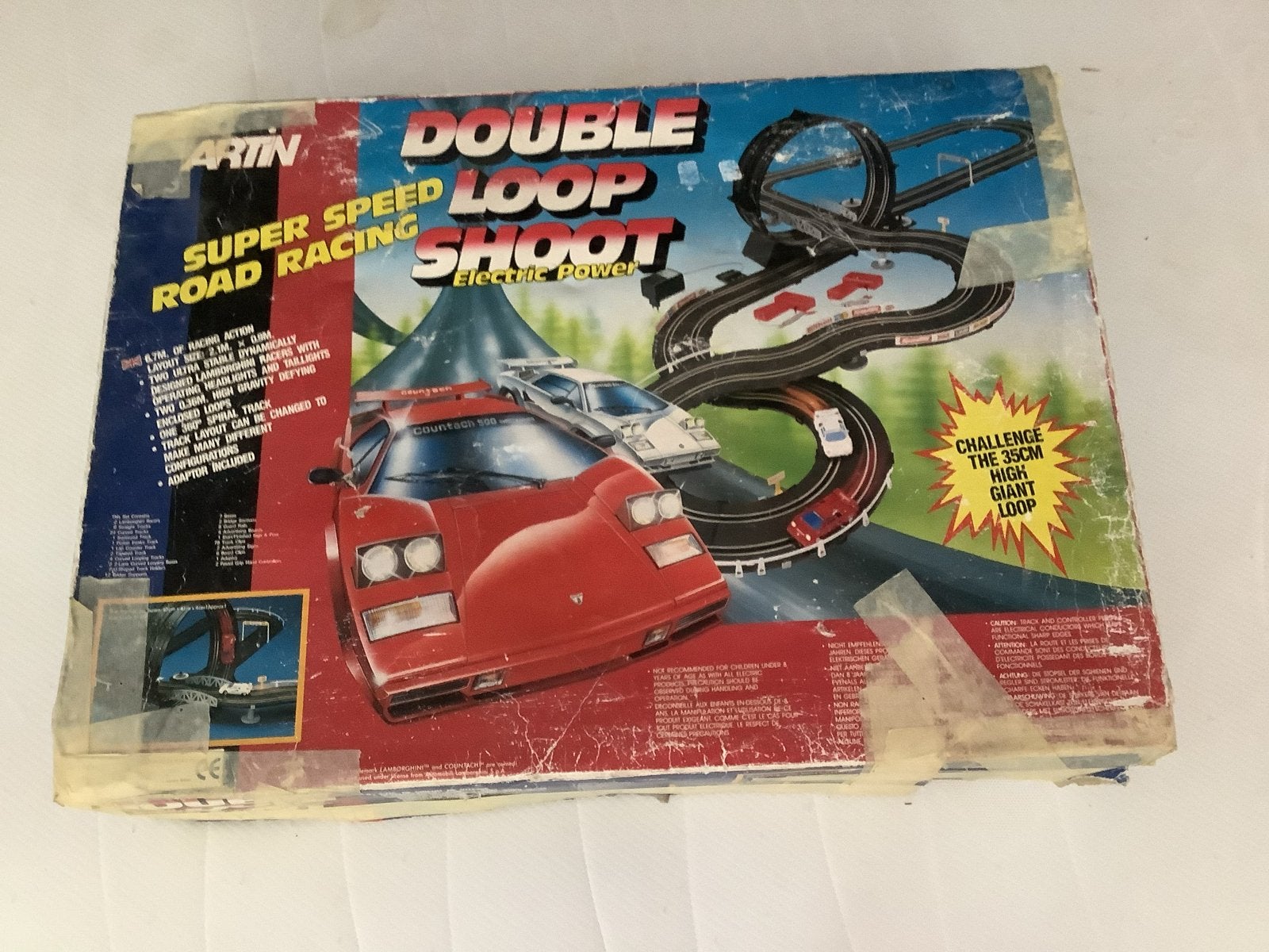 Vintage Artin Super Speed Loop Shoot Racebaan, Overige merken, Ophalen of Verzenden, Met looping, Elektrisch