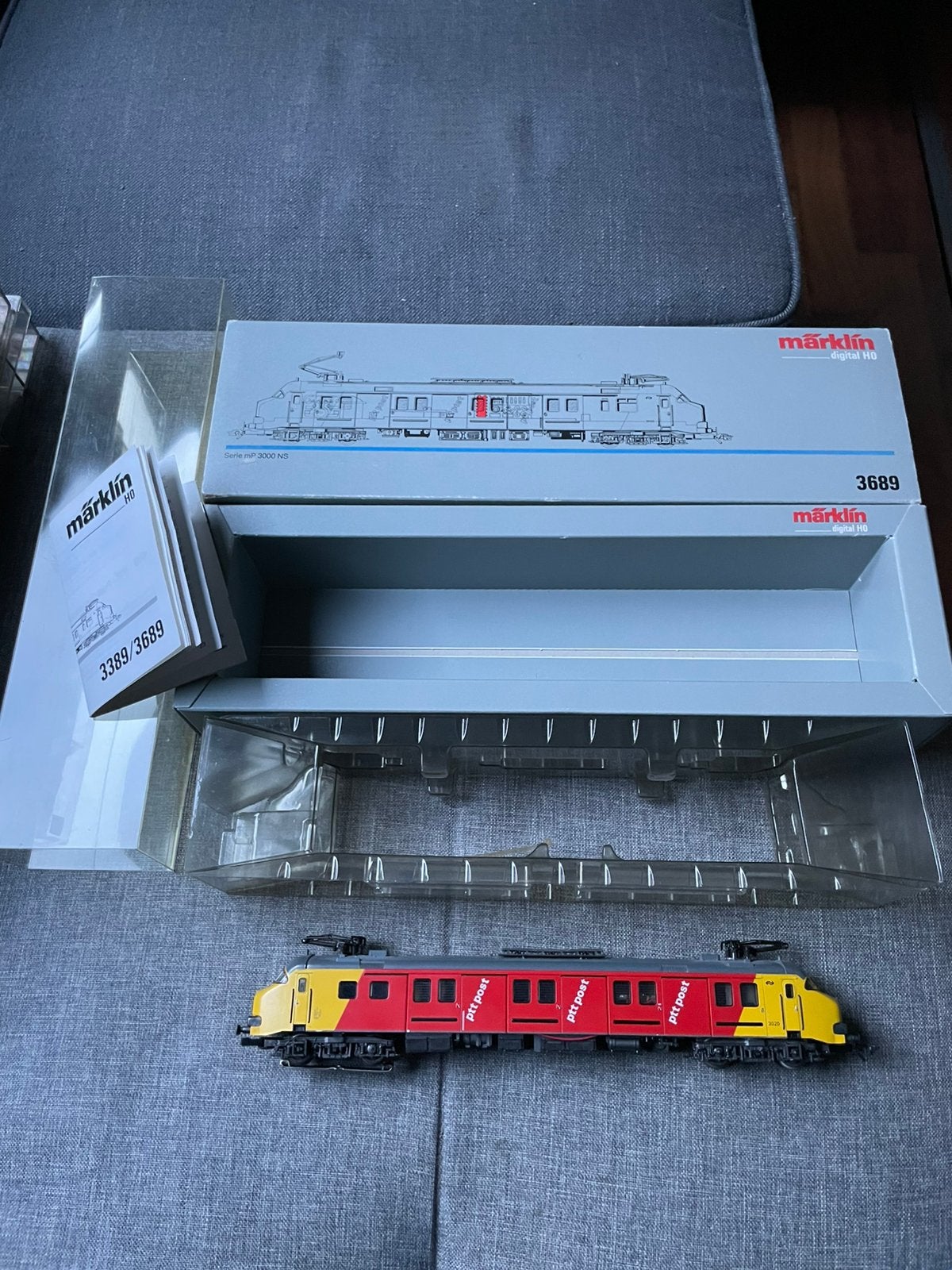 Marklin 3689 PTT Motorpost digitaal, Wisselstroom, Locomotief, Ophalen of Verzenden, Zo goed als nieuw