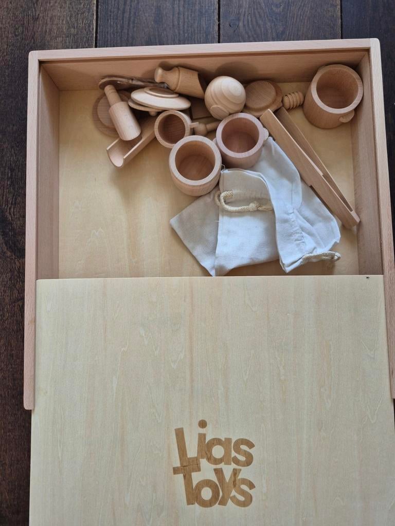 Houten sensorische XL bak met accessoires, ., Overige typen, Nieuw, Ophalen of Verzenden