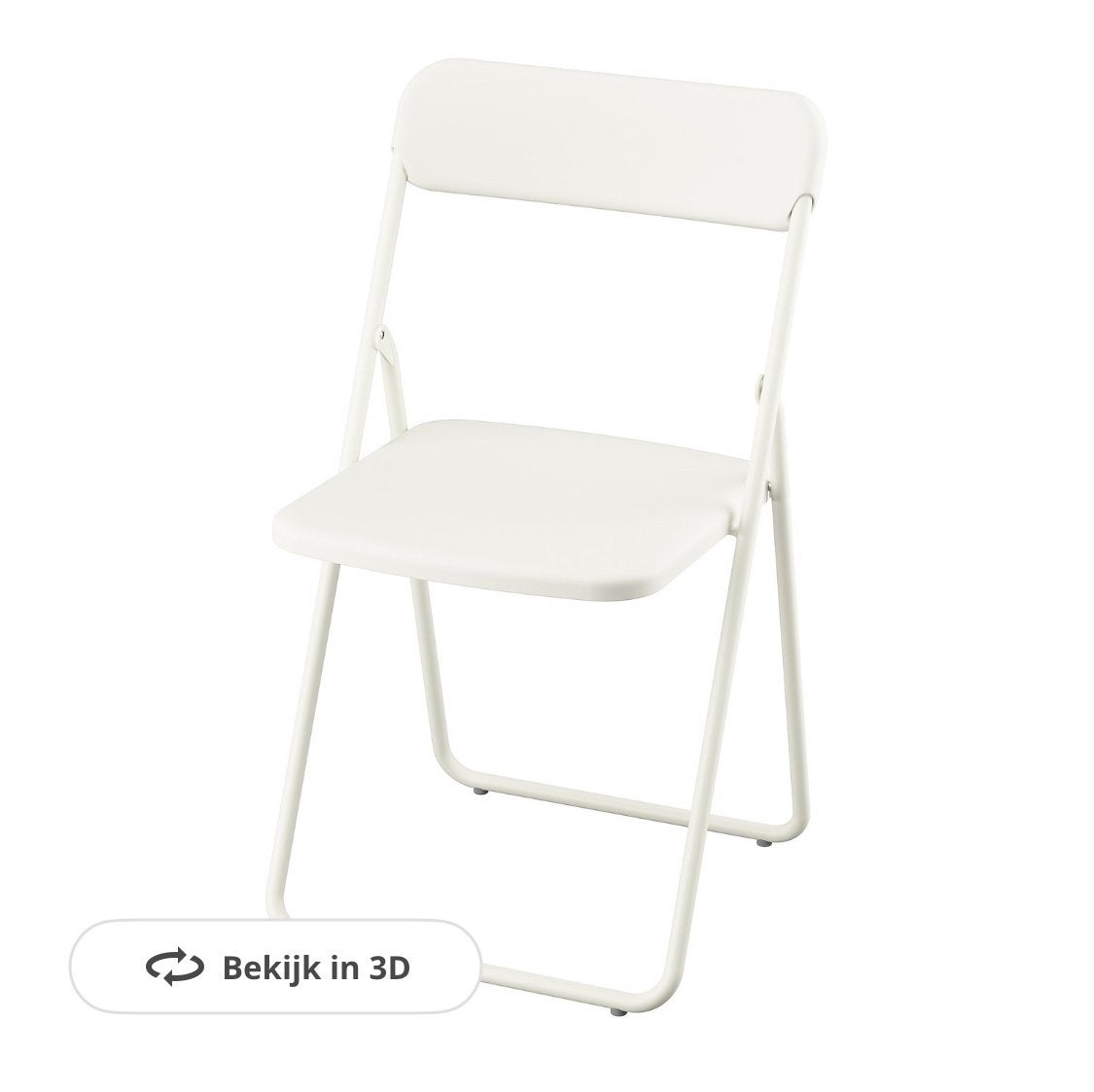 Vier klapstoeltjes voor klus of extra zitplek ikea, Ophalen, Kunststof, Gebruikt, Zwart