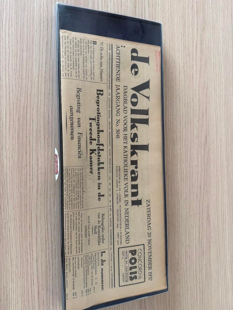 De Volkskrant - Zaterdag 20 November 1937, Ophalen of Verzenden, Gelezen, Krant