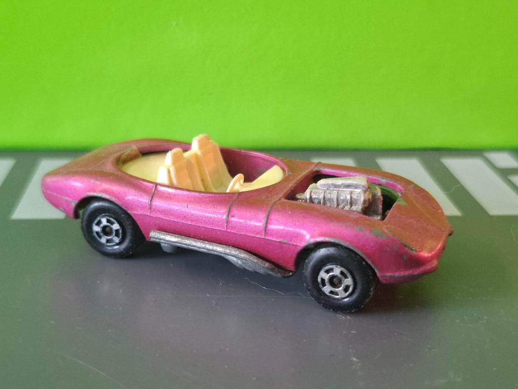 Matchbox 36 - Hot Rod Draguar [paars] 1/60, Ophalen of Verzenden, Gebruikt, Auto
