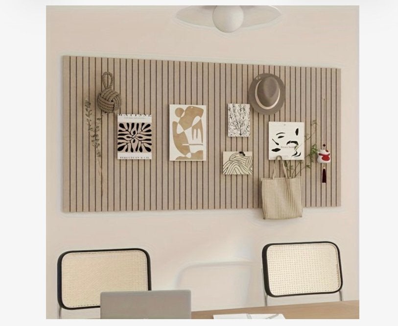 Groot prikbord 120 x 60 cm taupe/bruin dubbelzijdig tape, Ophalen of Verzenden, Nieuw